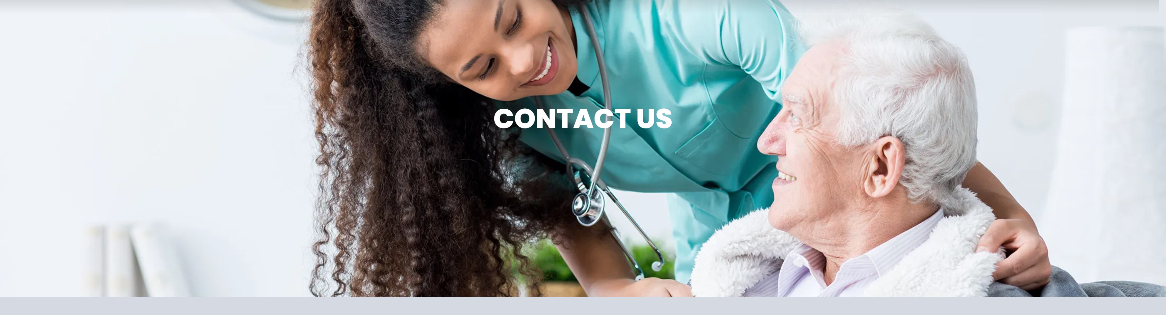Nurse caring for an elderly patient